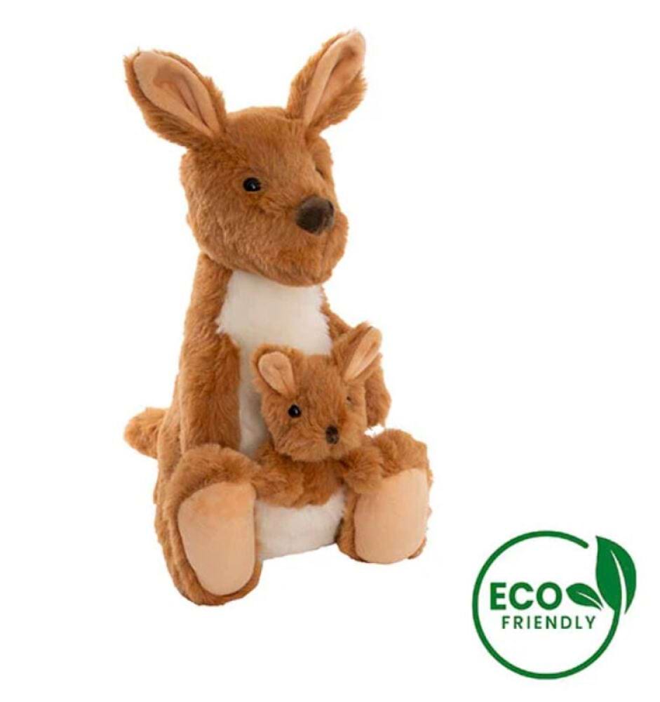 Kangaroo Kipper w Joey Eco Plush