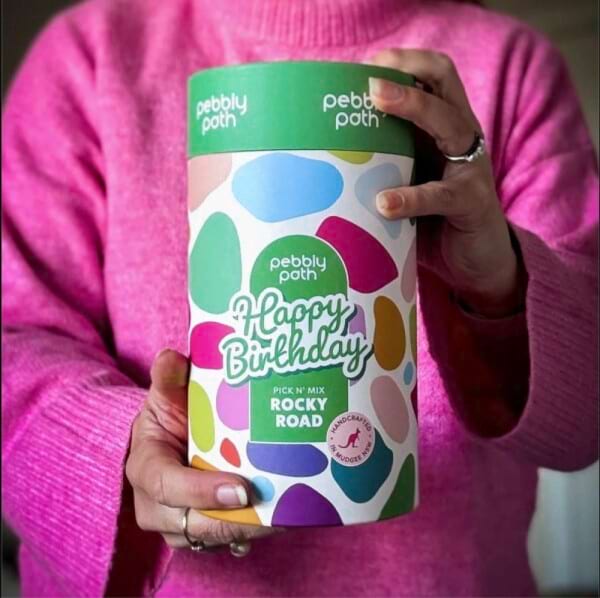 Happy Birthday Rocky Road Pick n Mix Cylinder