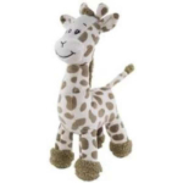 Cream Giraffe with internal rattle 25cm