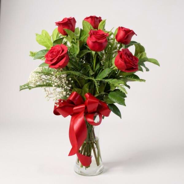 The Red Rose Vase