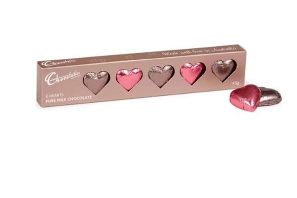 45g Mocha Chocolate Hearts